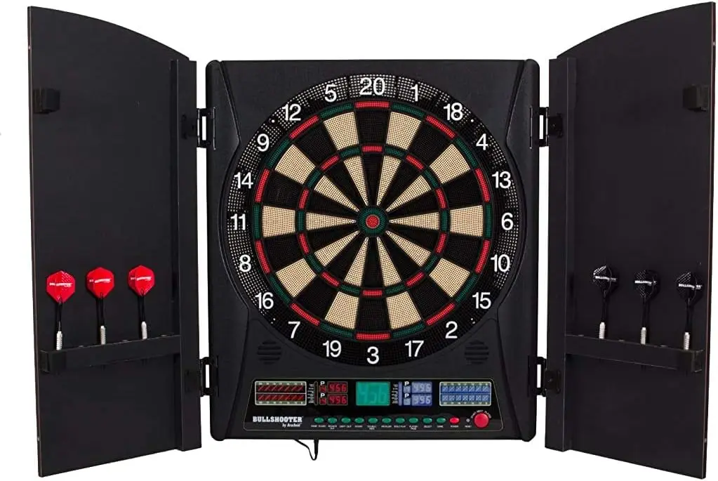 Electronic Dartboard Cabinet - Conjunto de Dardos Eletrônicos com Ponta