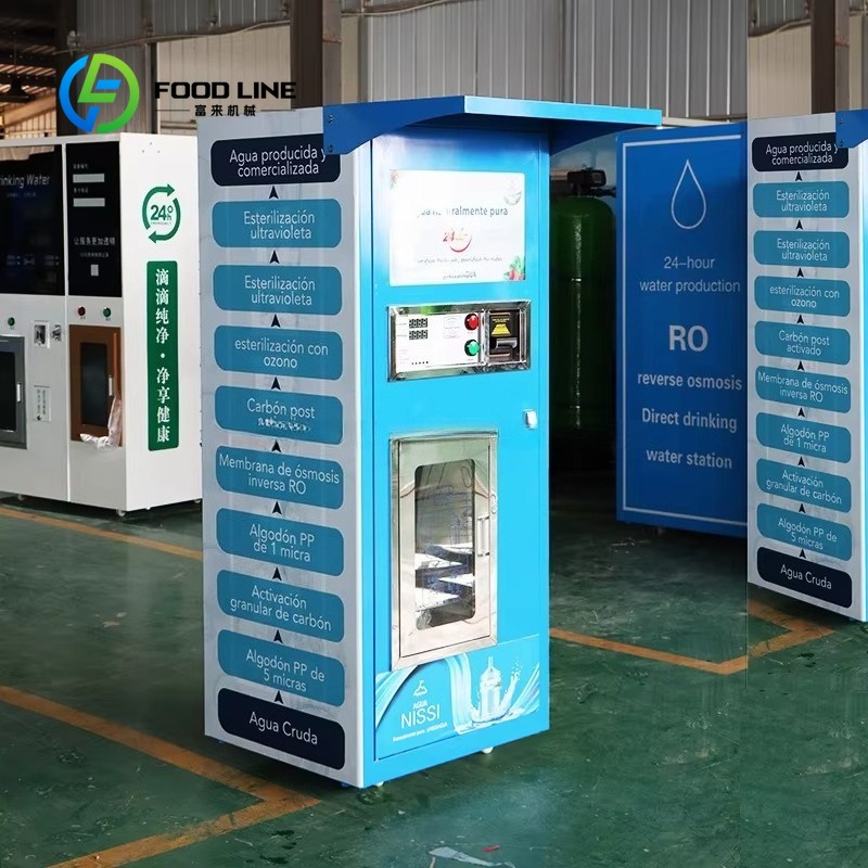 Máquina de venda de água purif - Vending Machine Qr Code avaliação e preço