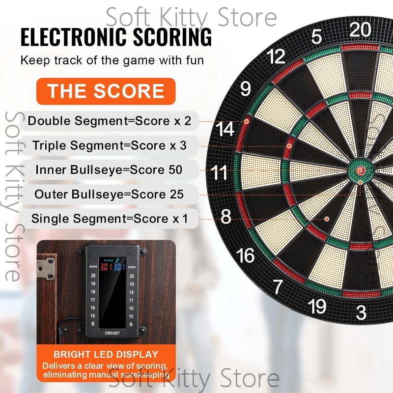 Conjunto de Dartboard e Armári - Electronic Dartboard Cabinet avaliação e preço
