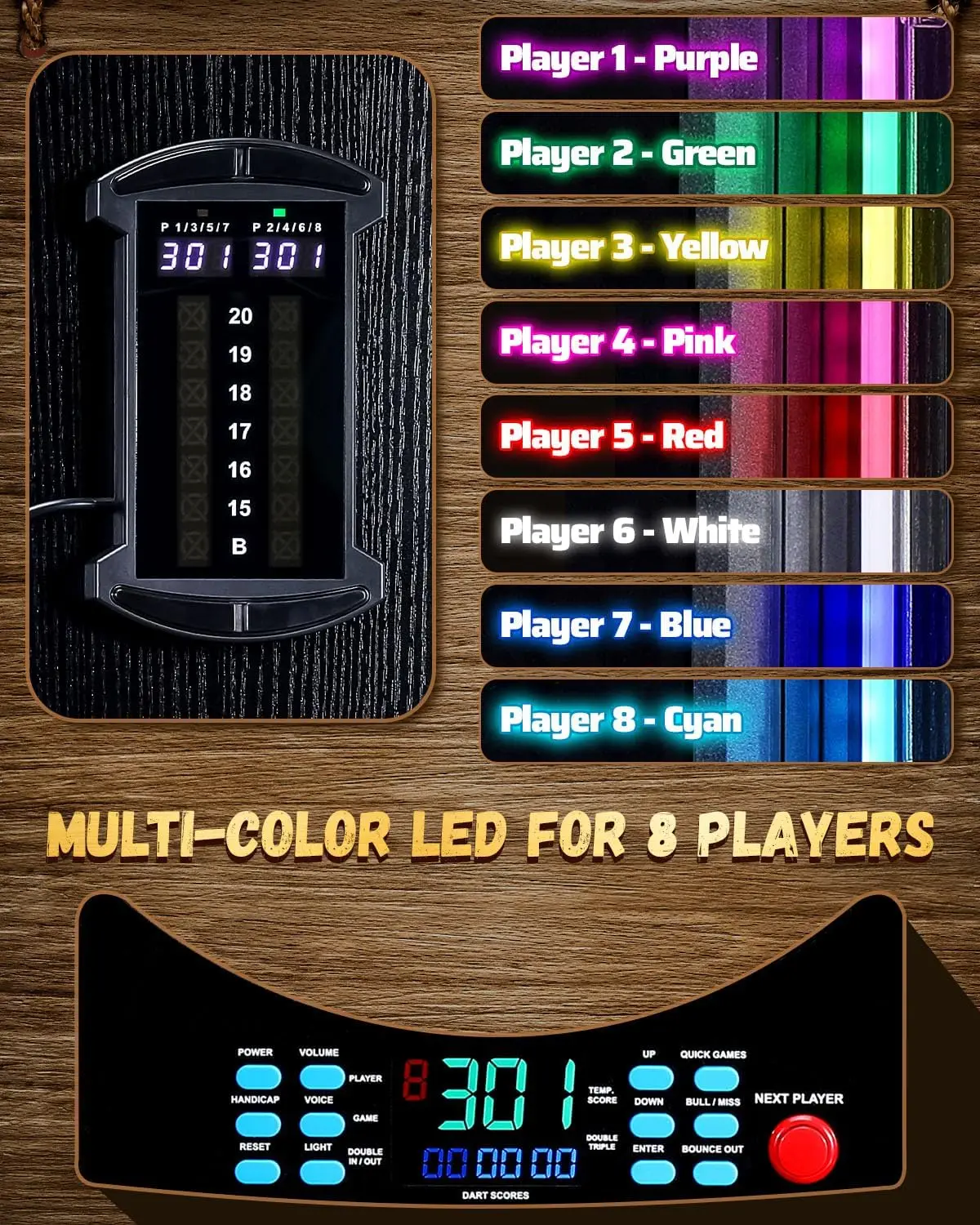 Alvo de Dardos Eletrônico, Arm - Electronic Dartboard Cabinet avaliação e preço